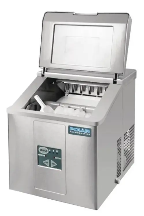 Machine à glaçons et pelle de service